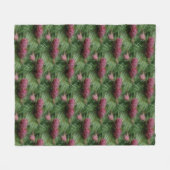 ミニチュアパイン円錐自然パターン フリースブランケット (正面(横))