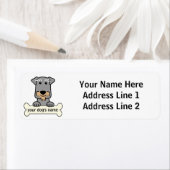 ミニチュアパーソナライズされたシュナウザー ラベル (インサイチュ)