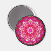 ミニチュアパーソナライズされたバラフラクタル マグネット (正面/裏面)