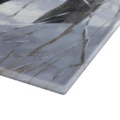 ミニチュアピンシャーで雪のクリスマスを過ごす カッティングボード (角)