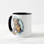 ミニチュアピンシャーとジンジャーブレッド マグカップ (正面左)