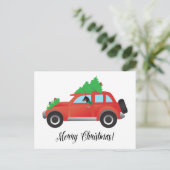 ミニチュアピンシャークリスマスカー シーズンポストカード (スタンド正面)