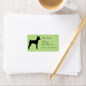 ミニチュアピンシャーシルエット ラベル (インサイチュ)