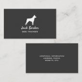 ミニチュアピンシャーシルエット 名刺 (正面/裏面)