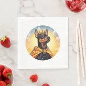 ミニチュアピンシャードッグキング スタンダードランチョンナプキン (インサイチュ)