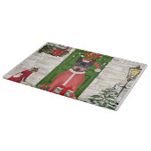 ミニチュアピンシャードッグクリスマス カッティングボード (角)