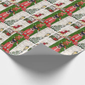 ミニチュアピンシャードッグクリスマス ラッピングペーパー (角)