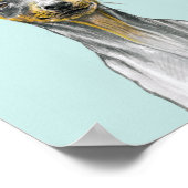 ミニチュアピンシャードッグポートレートかわいい子犬の愛 ポスター (角)