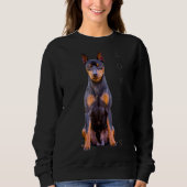 ミニチュアピンシャードッグママパパTラブパピーペット1 スウェットシャツ (正面)