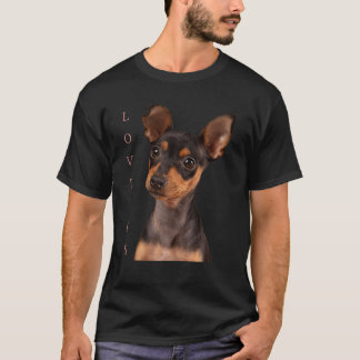 ミニチュアピンシャードッグママパパTラブパピーペット Tシャツ