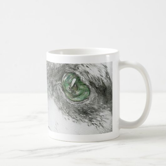 ミニチュアピンシャードローイング コーヒーマグカップ (右)