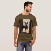 ミニチュアピンシャー犬 Tシャツ (正面フル)