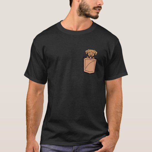 ミニチュアピンシャー ポケットドッグ Tシャツ (正面)