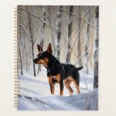 ミニチュアピンシャー Let It Snow クリスマス プランナー手帳 (正面)