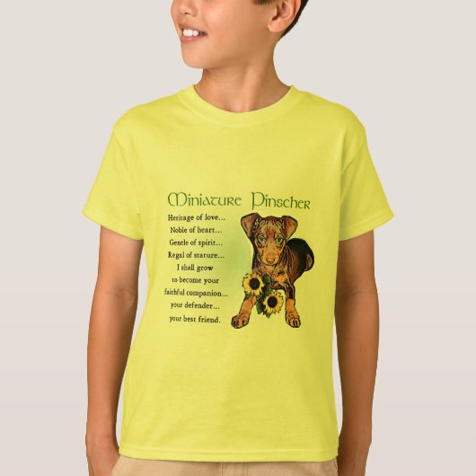 ミニチュアピンシャー Tシャツ (正面)