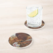 ミニチュアブラウンホース&イースターバニー コースター (側面)