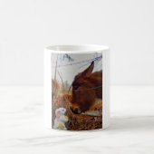 ミニチュアブラウンホース&イースターバニー コーヒーマグカップ (中央)