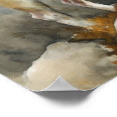 ミニチュアブルテリアドッグアートプリントポスター ポスター (角)