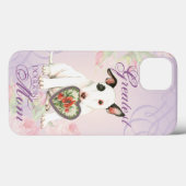 ミニチュアブルテリアハートマム Case-Mate iPhoneケース (裏面 (横))