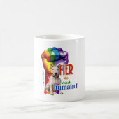 ミニチュアブルテリア犬 コーヒーマグカップ (中央)