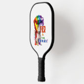 ミニチュアブルテリア犬 ピックルボールラケット (左)