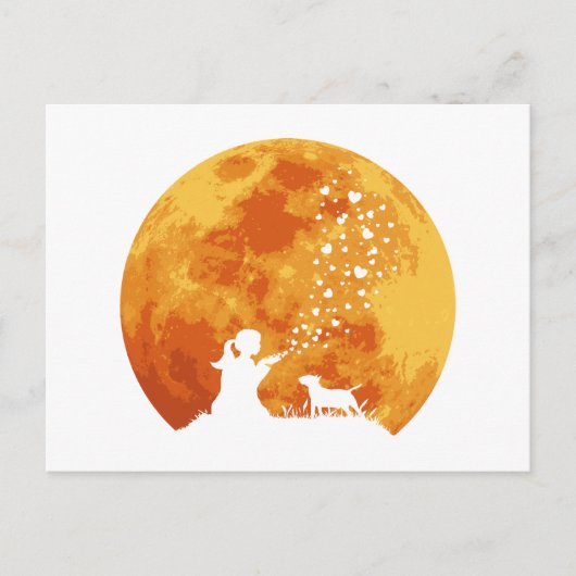 ミニチュアブルテリア ポストカード (正面)