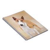 ミニチュアブルテリ絵画アーズ-かわいいオリジナルド ノートブック (右側)