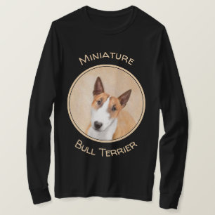 ミニチュアブルテリ絵画アーズ-かわいいオリジナルド Tシャツ