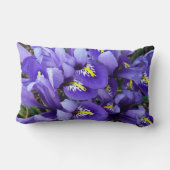 ミニチュアブルーアイリス春フローラ ランバークッション (裏面)