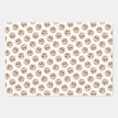 ミニチュアブル絵を描テリアのオリジナルドッグアート ラッピングペーパーシート (正面2)