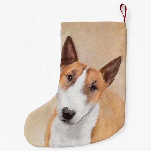 ミニチュアブル絵画テリアの – かわいいオリジナルDo スモールクリスマスストッキング (裏面)
