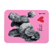 ミニチュアプードルが大好き マグネット (横)