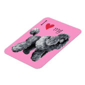 ミニチュアプードルが大好き マグネット (左側)