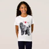 ミニチュアプードルが大好き Tシャツ (正面フル)