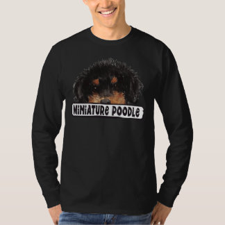 ミニチュアプードルの覗き Tシャツ