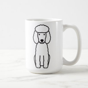 ミニチュアプードル犬の漫画 コーヒーマグカップ