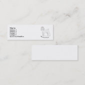 ミニチュアプードル スキニー名刺 (正面/裏面)