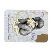 ミニチュアプー食べルレッスンプラン マグネット (横)