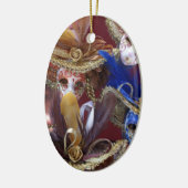 ミニチュアベニス風のマスク セラミックオーナメント (左)