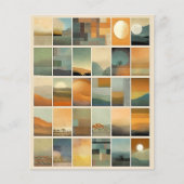 ミニチュアランドスケープ切り離しスクラップブック紙 (正面)