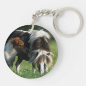 ミニチュアロバ及び子馬2 キーホルダー (裏面)