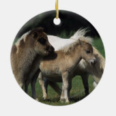 ミニチュアロバ及び子馬3 セラミックオーナメント (裏面)