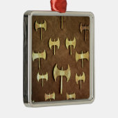 ミニチュア両刃の斧 メタルオーナメント (右)