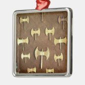 ミニチュア両刃の斧 メタルオーナメント (左)