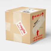 ミニチュア出荷カートンパーソナライズされたギフトボックス フェイバーボックス (正面サイド)