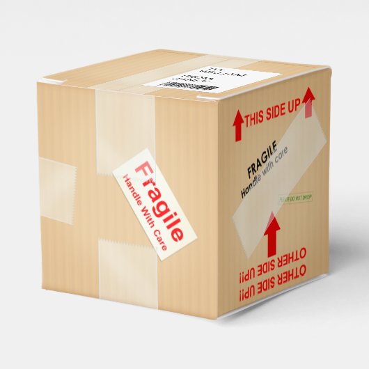 ミニチュア出荷カートンパーソナライズされたギフトボックス フェイバーボックス (正面サイド)