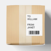 ミニチュア出荷カートンパーソナライズされたギフトボックス フェイバーボックス (上部)