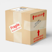 ミニチュア出荷カートンパーソナライズされたギフトボックス フェイバーボックス (裏面サイド)
