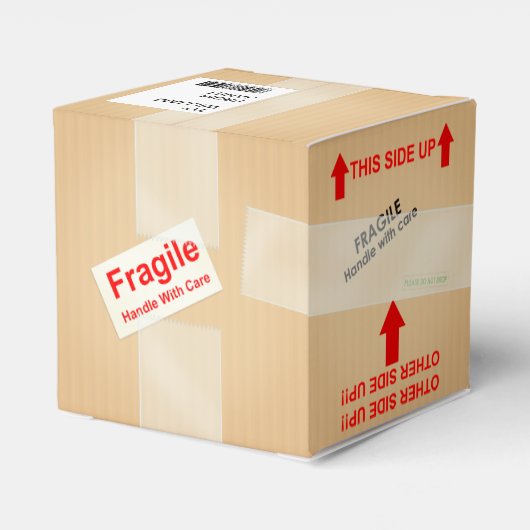 ミニチュア出荷カートンパーソナライズされたギフトボックス フェイバーボックス (裏面サイド)