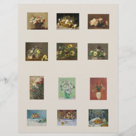ミニチュア印刷可能な花絵